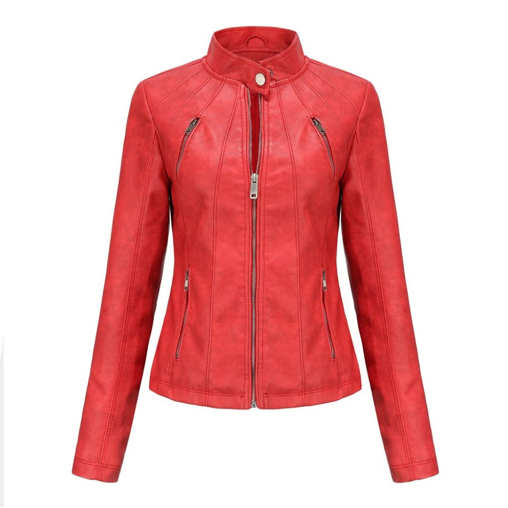 Bashwood Handmade Womens Haisley Genuine Lambskin Leather Jacket